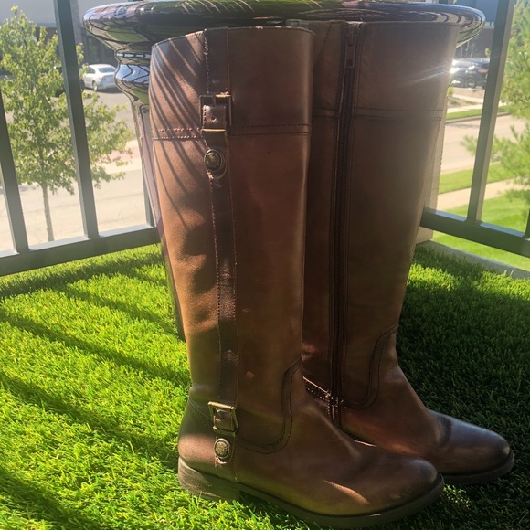 Arturo Chiang leather tall boots, size 6M - Picture 1 of 4